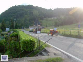 La sfilata dei vecchi trattori a Navazzo....