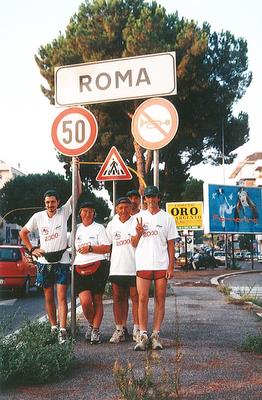 Foto ricordo a coronamento dell'impresa....