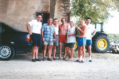 La sosta in una fattoria di Carpi...