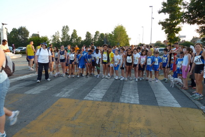 I ragazzi schierati alla partenza....