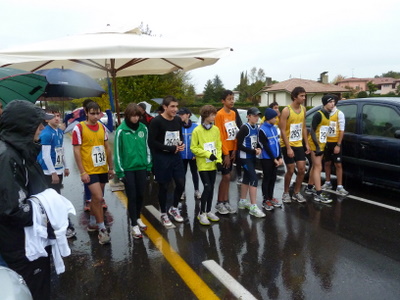 Gli junior in attesa del via....