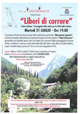 Il Volantino inviatoci dagli amici di Toscolano...