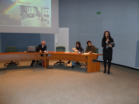 Bruno Festa durante la presentazione del suo nuovo libro....